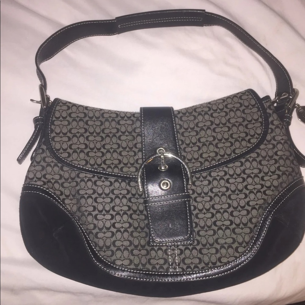 Coach Signature Hobo Shoulder Bag